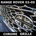 View Item Range Rover L322 Grille with SUPERCHARGED Mesh - All Chrome ( Square type )